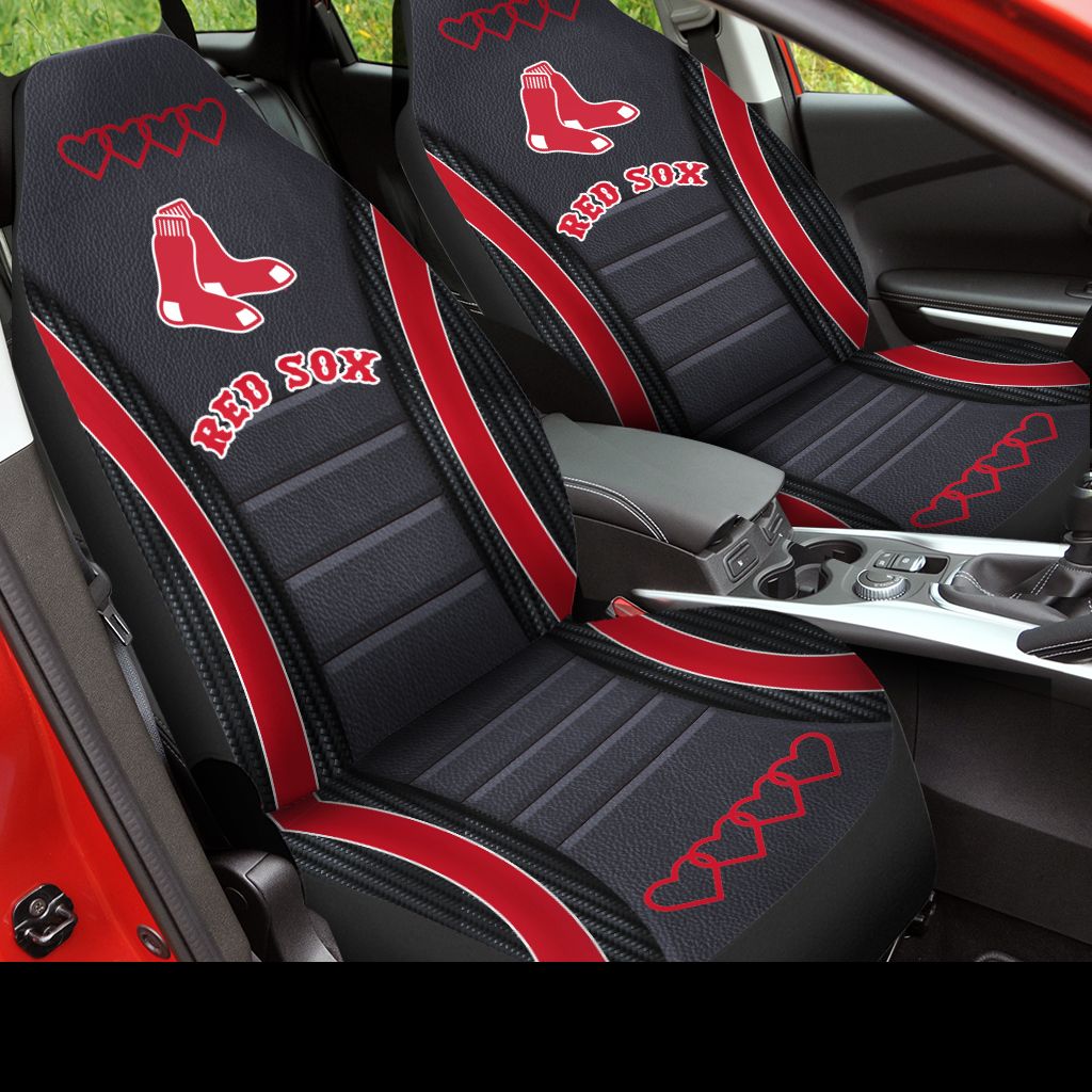 Boston Red Sox Car Seat Covers (Set Of 2) ?C V2 Cp0712