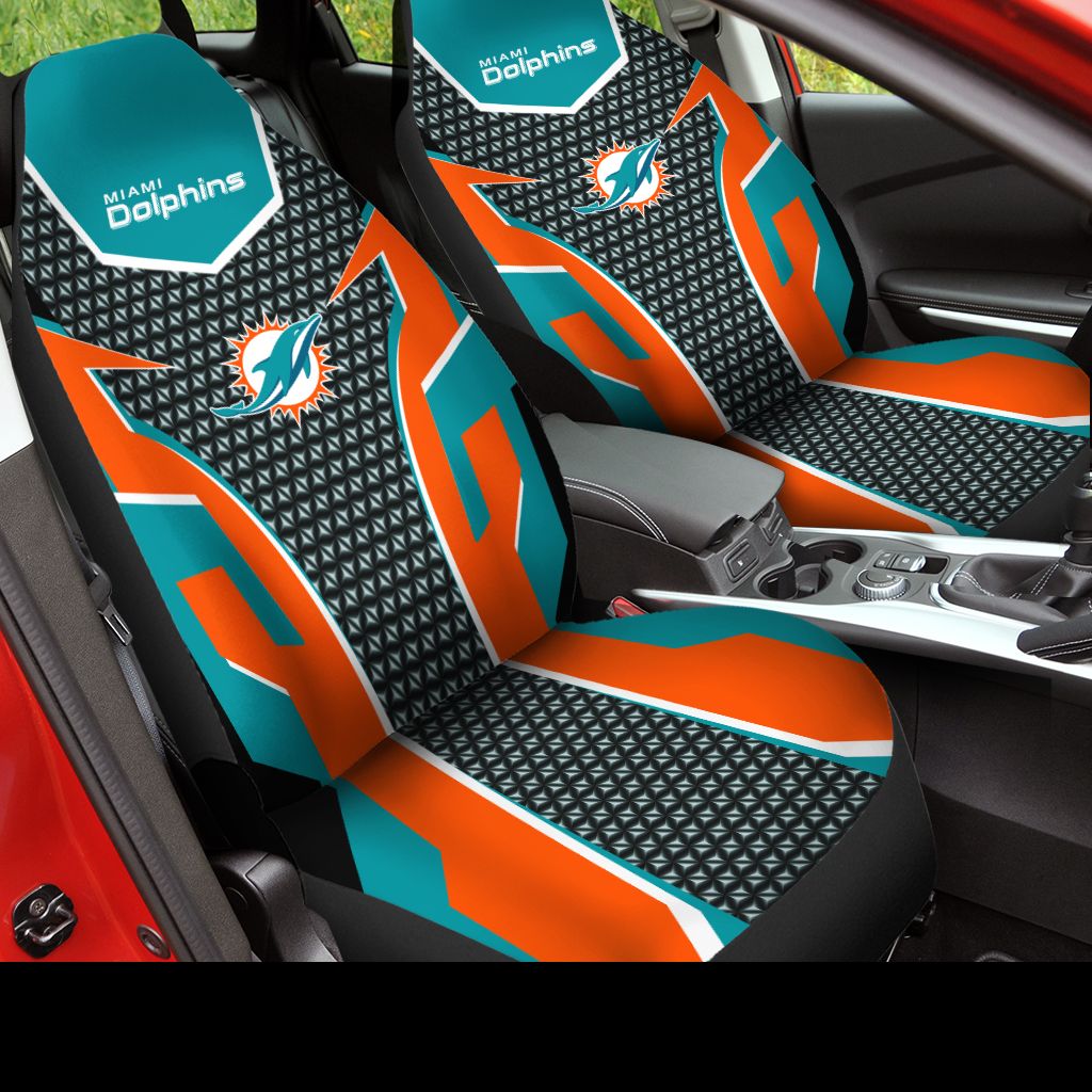 Dolphins Car Seat Covers (Set Of 2)