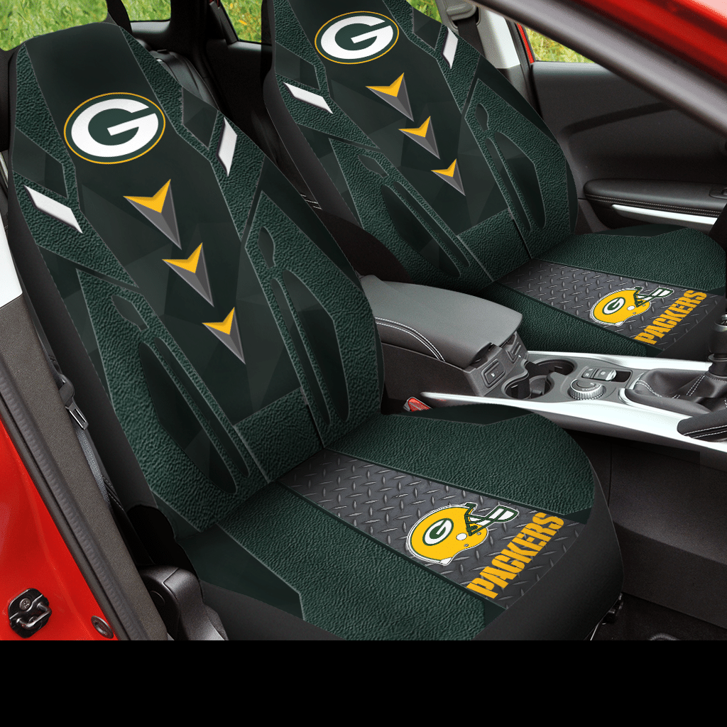 Green Bay Packers Car Seat Covers (Set Of 2) – V6