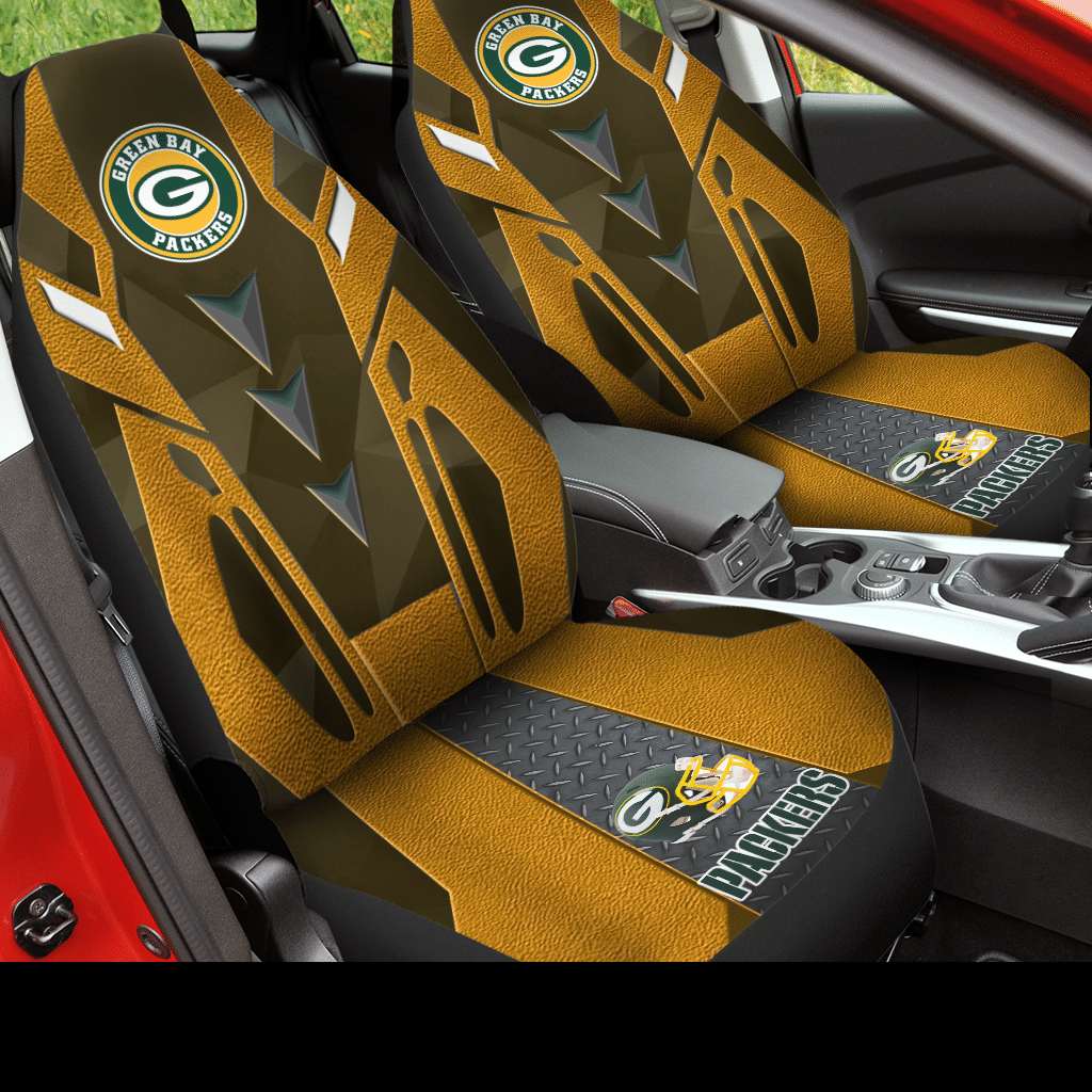 Green Bay Packers Car Seat Covers (Set Of 2) – V6.3