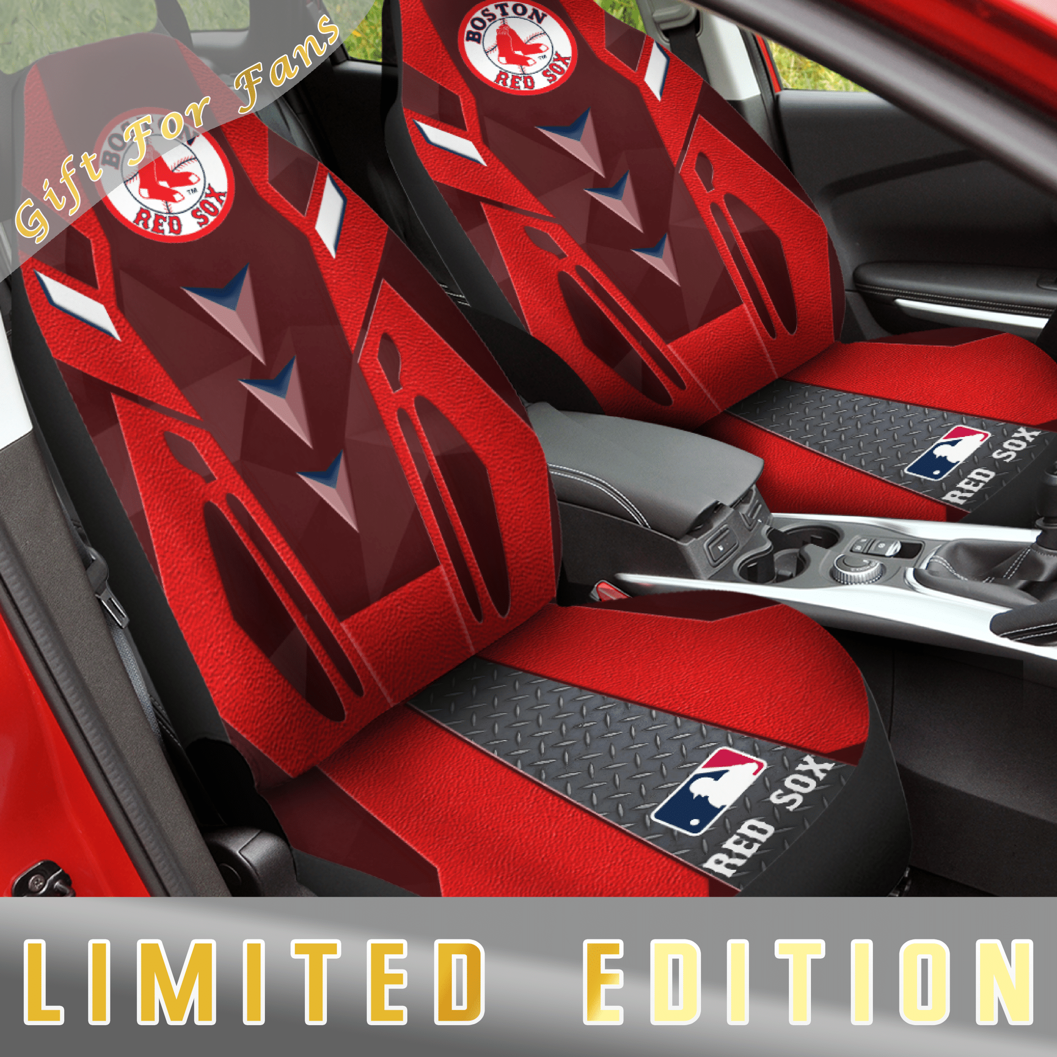 Boston Red Sox Car Seat Covers (Set Of 2) – V6.1