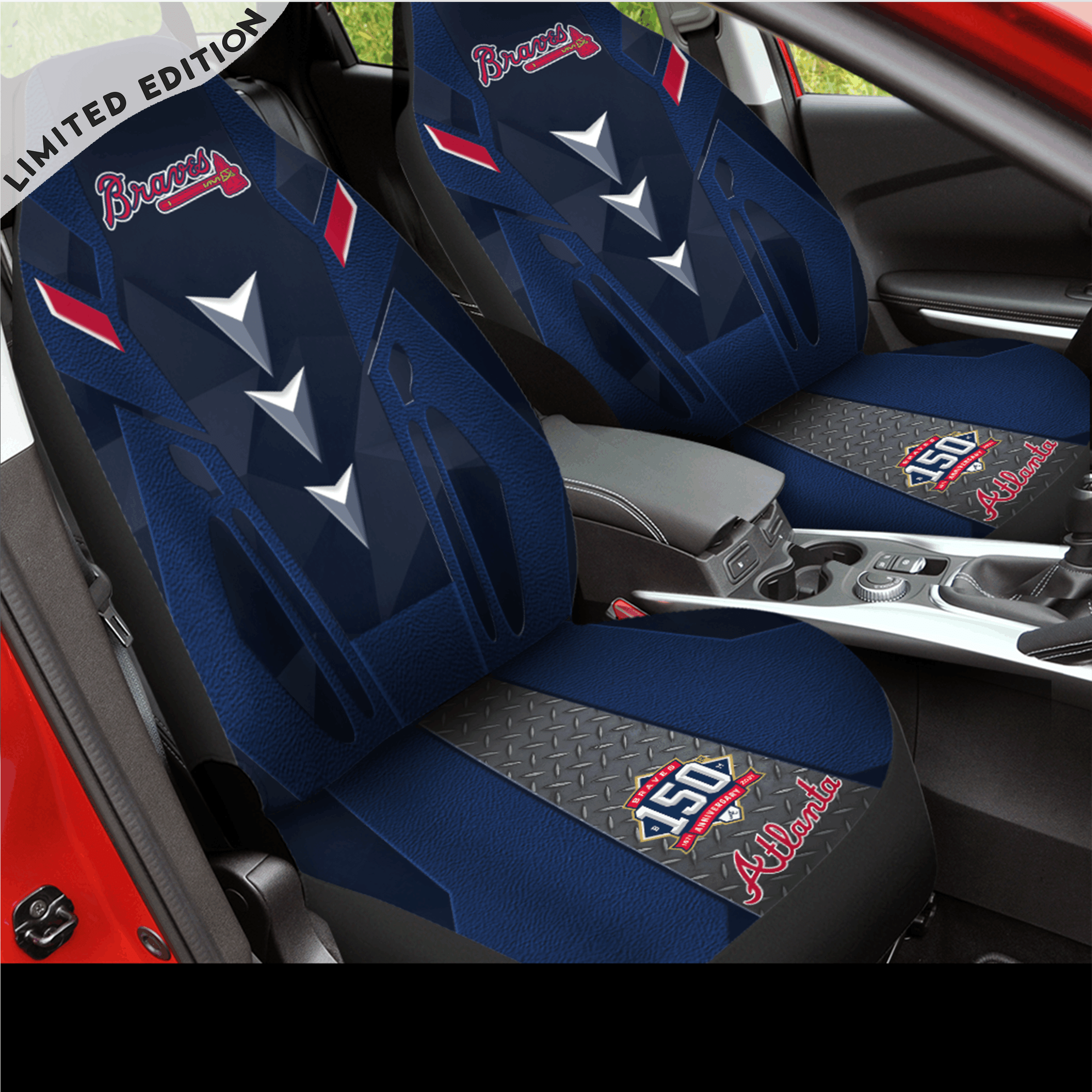 Atlanta Braves Car Seat Covers (Set Of 2) – V6.2