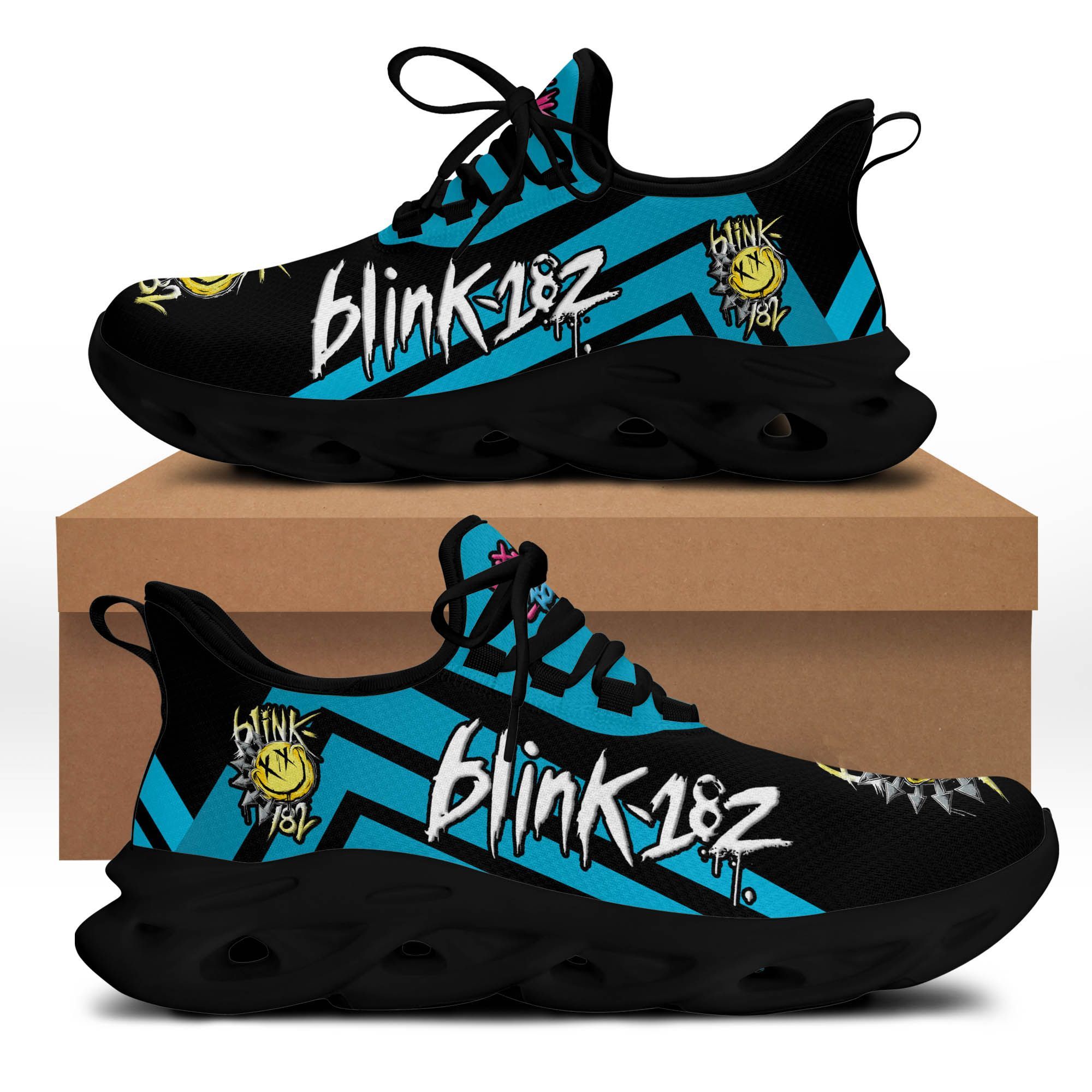 Blink 182 NTH-NH BS Running Shoes Ver 1 (Blue & Black)