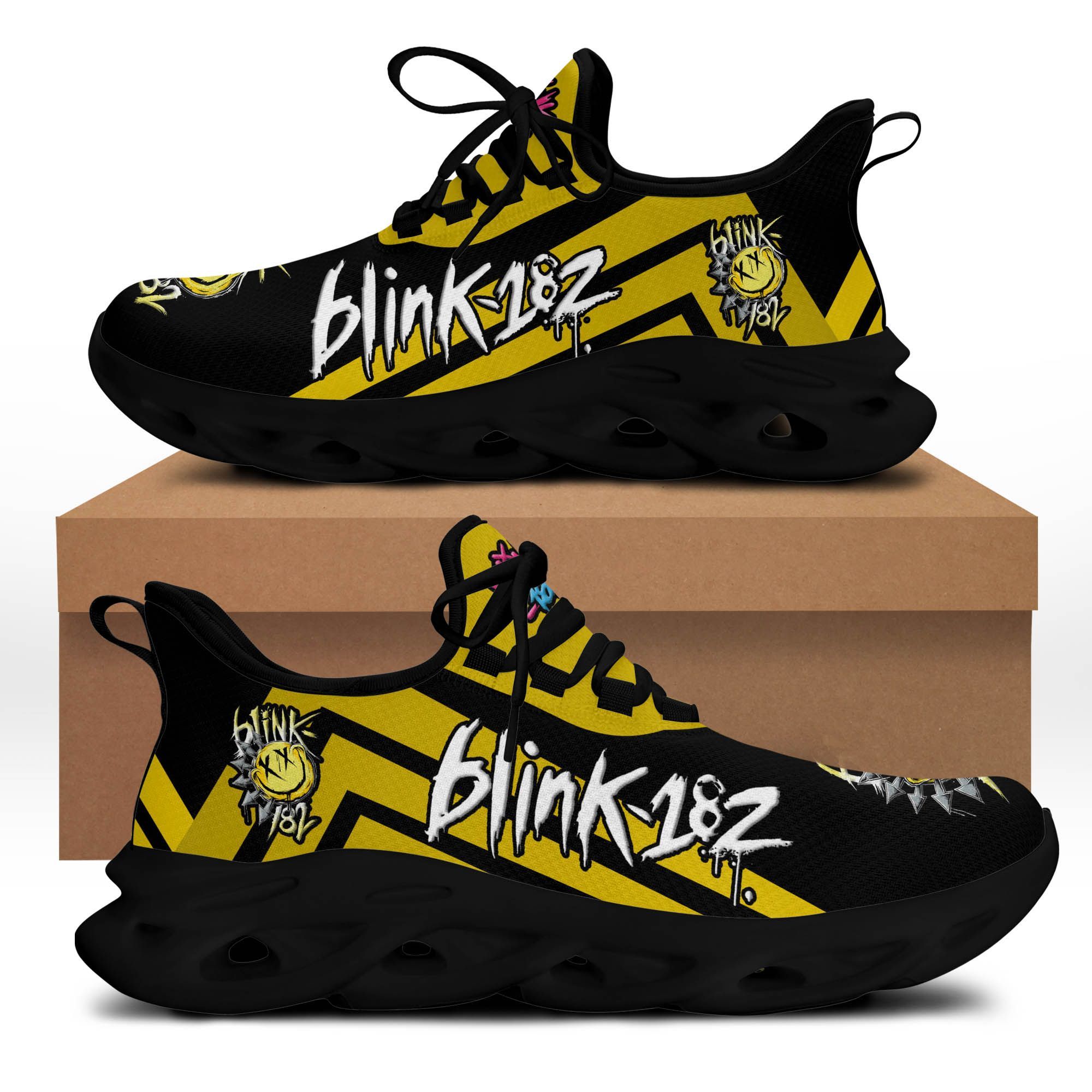 Blink 182 NTH-NH BS Running Shoes Ver 1 (Yellow & Black)