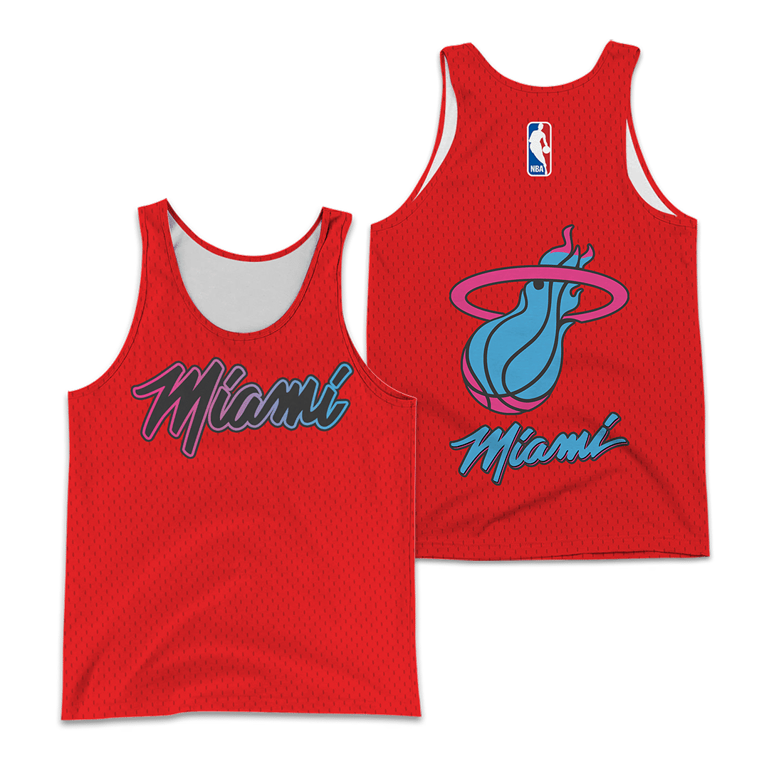 Miami Heat PVT – HL unisex 3D Tank Top Ver 1 (Red)