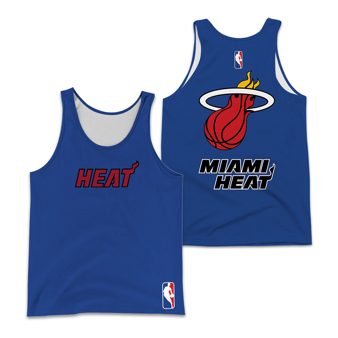 Miami Heat PVT – LT Unisex 3D Tank Top Ver 2 (Blue)