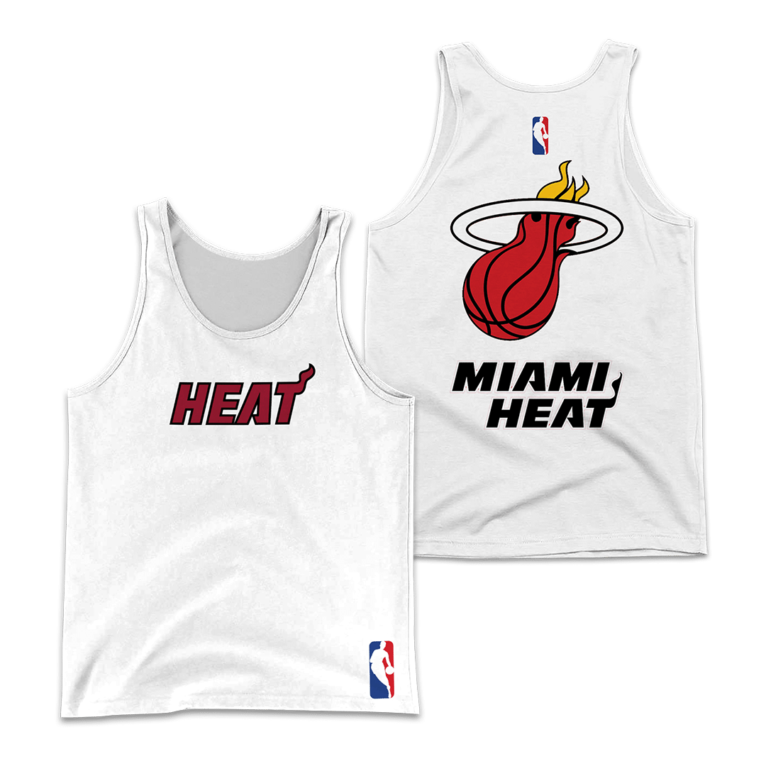 Miami Heat PVT – LT Unisex 3D Tank Top Ver 2 (White)