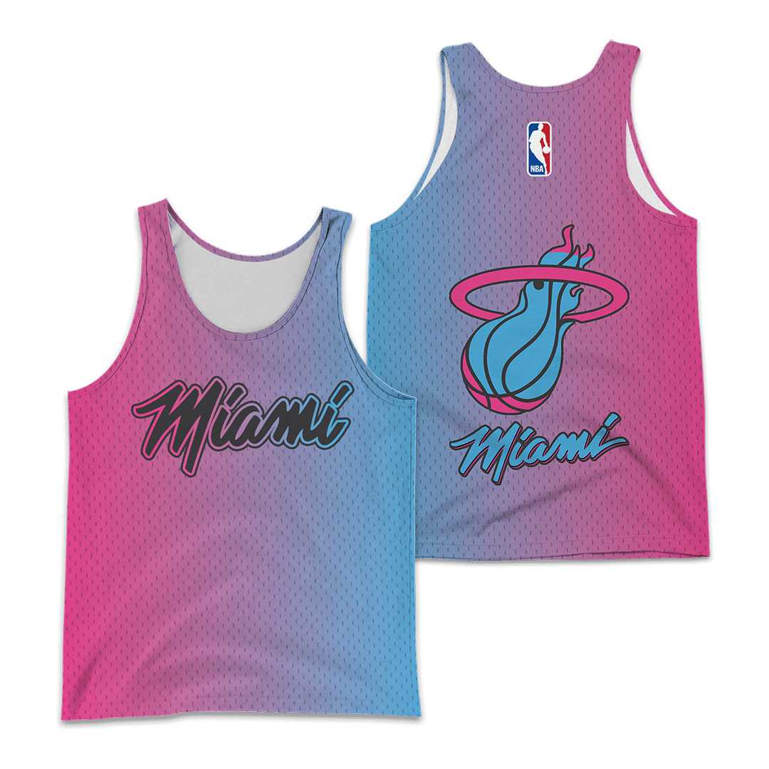 Miami Heat PVT – HL unisex 3D Tank Top Ver 1 (Pink)