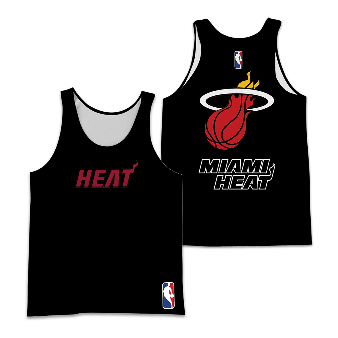 Miami Heat PVT – LT Unisex 3D Tank Top Ver 2 (Black)