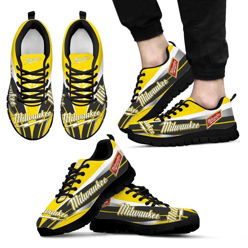 3D Printed Milwaukee TNC-HL Sneakers For Men & Women Ver1 (Yellow)