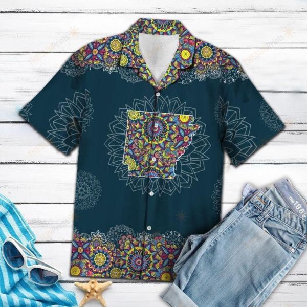 Hawaii Shirt ?C Arkansas Mandala -Zx5335