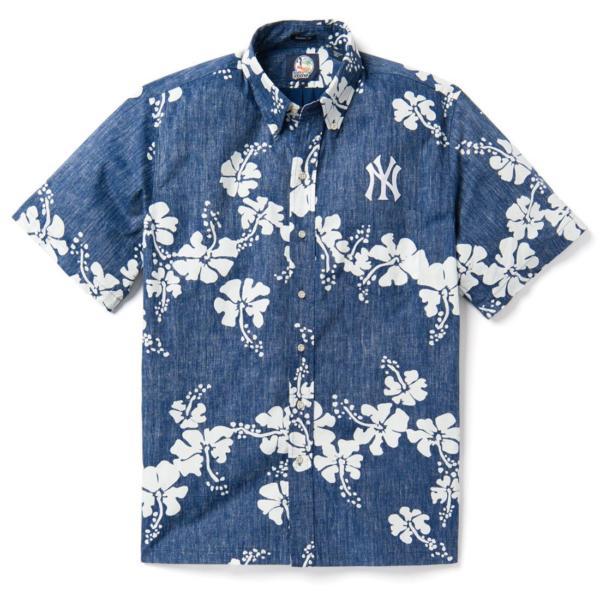 New York Yankees 50Th State Hawaiian Shirt