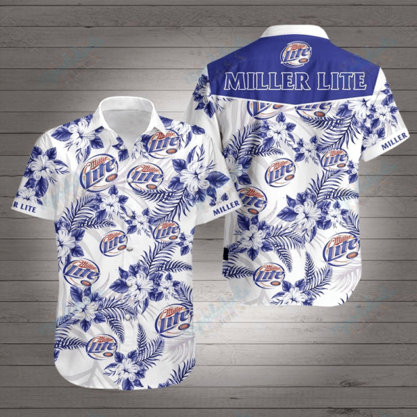 Miller Lite Hawaiian Shirt