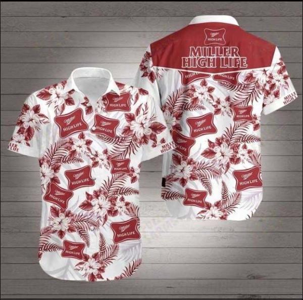 Miller High Life Hawaiian Shirt V1