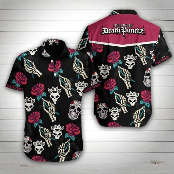 Five Finger Death Punch Hawaiian Shirt V1