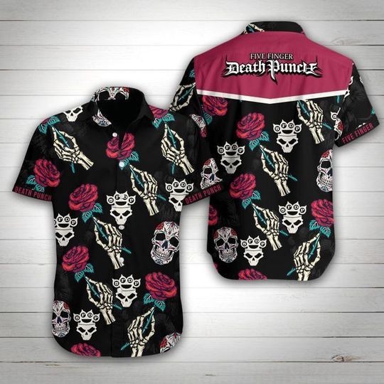 Five Finger Death Punch Hawaiian Shirt V4