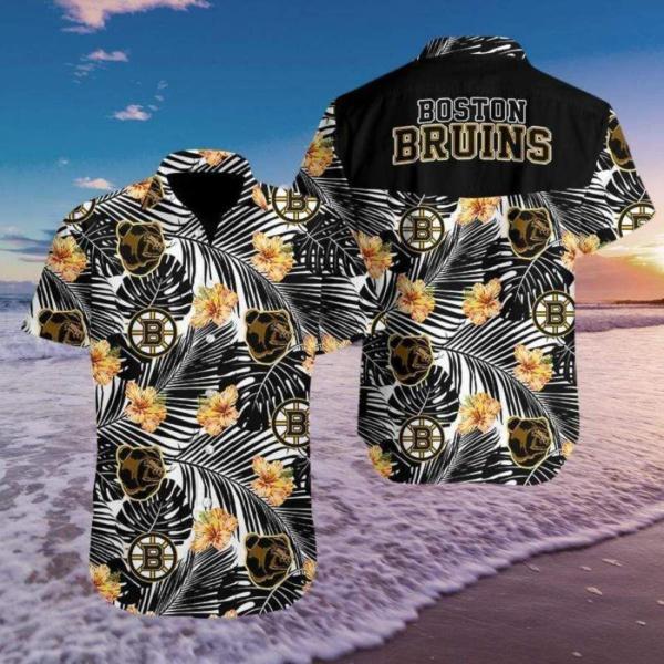 Boston Bruins Hockey Hawaiian Aloha Shirts