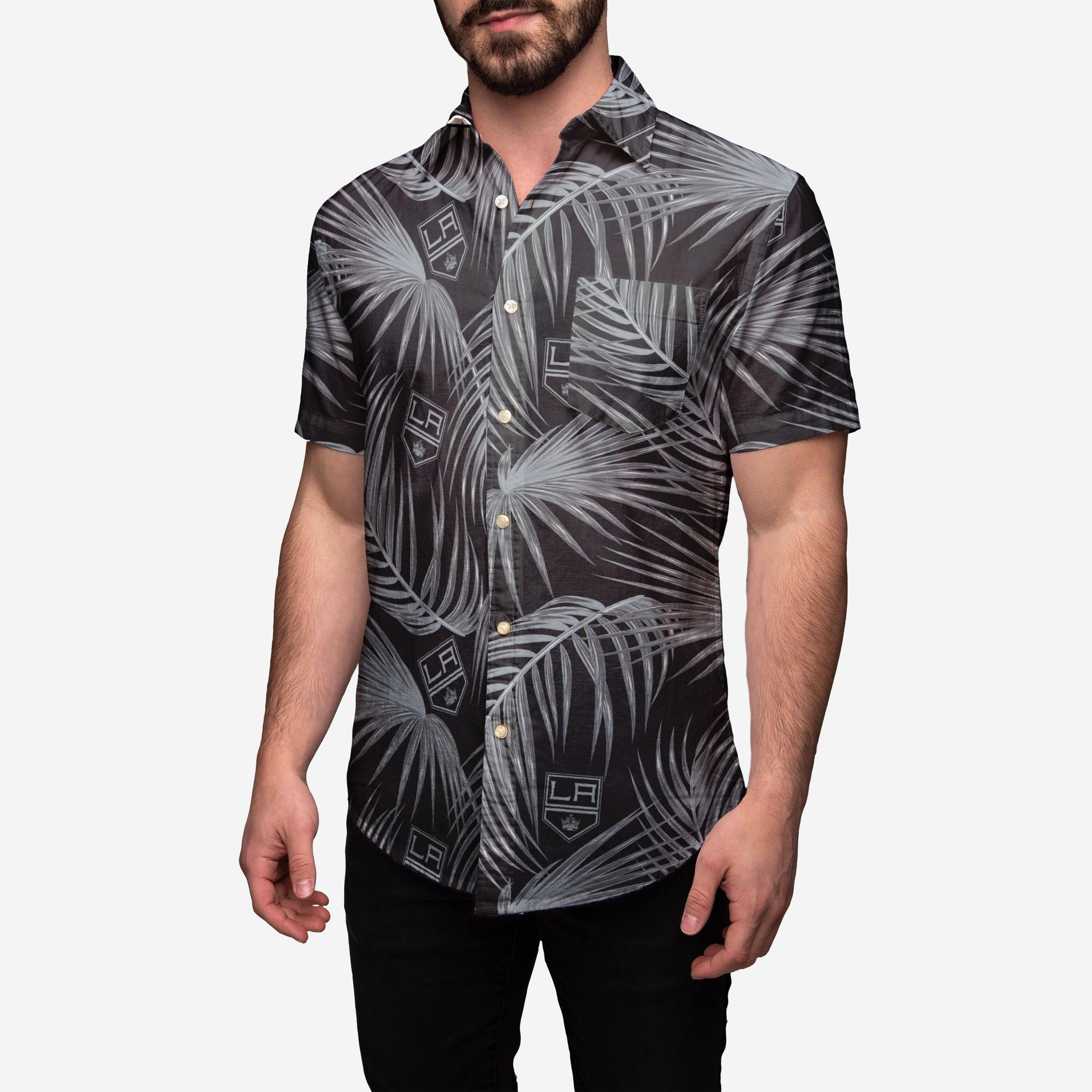 Los Angeles Kings Hawaiian Aloha Shirts Button Up Shirt