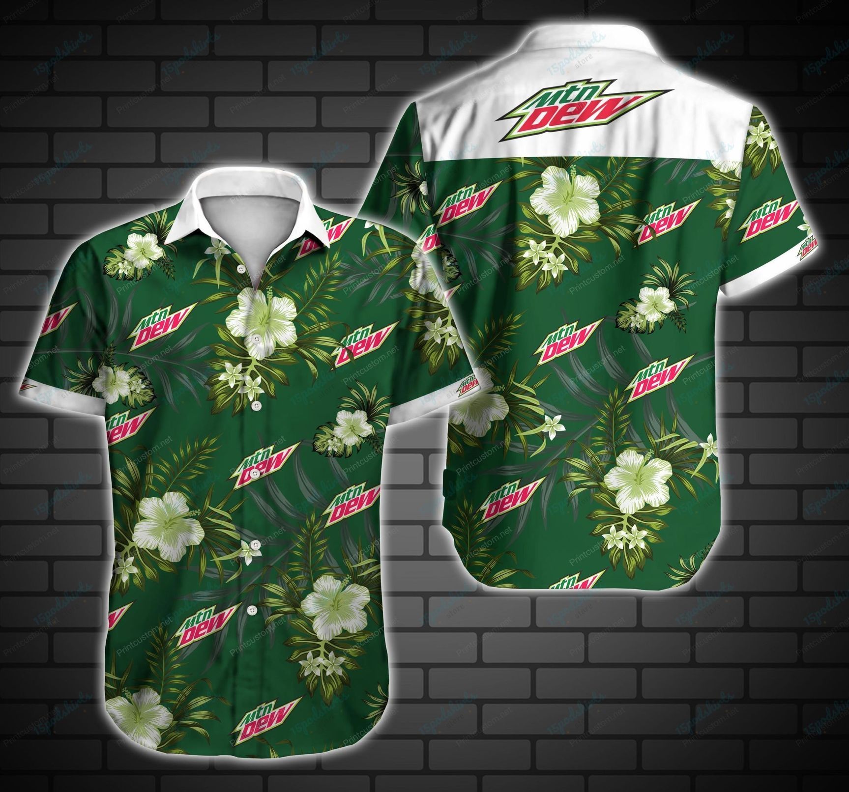 Mountain Dew Hawaiian Aloha Shirts Aloha Shirts