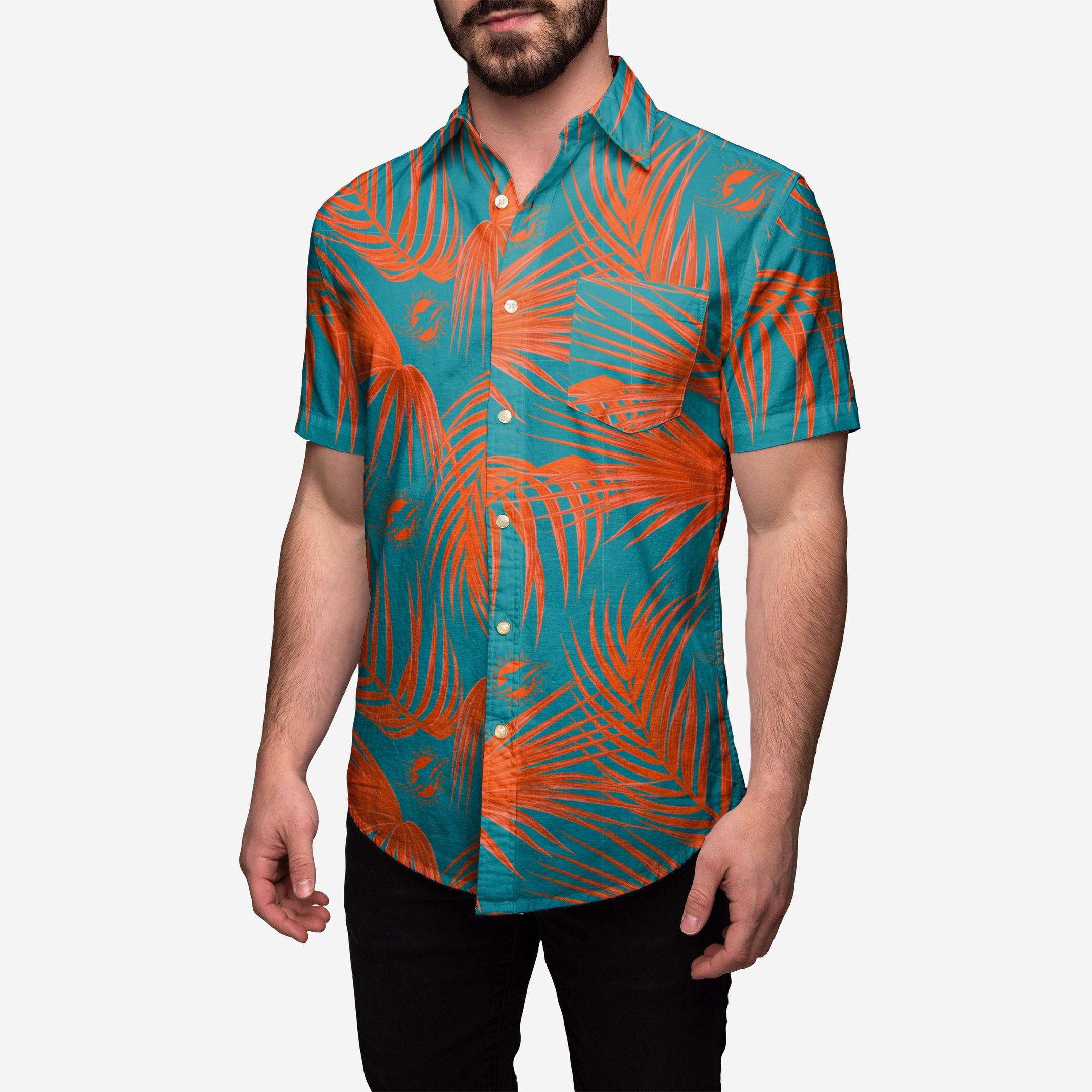 Miami Dolphins Hawaiian Aloha Shirts Button Up Shirt