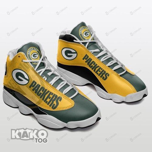 Green Bay Packers Shoes Personalized Air JD13 Sneakers Gift For Fan