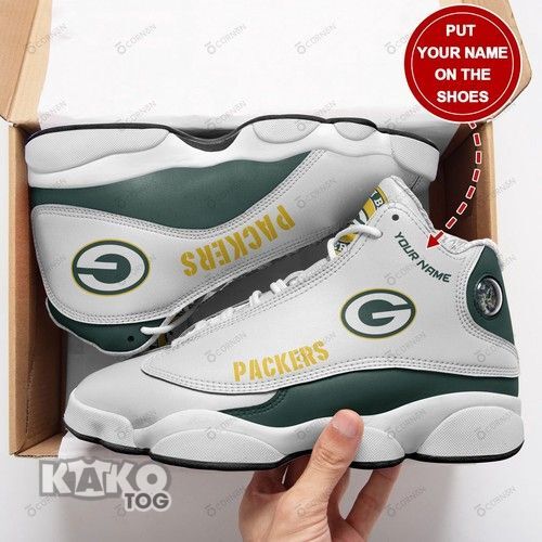 Green Bay Packers Personalized Air JD13 Sneakers 038