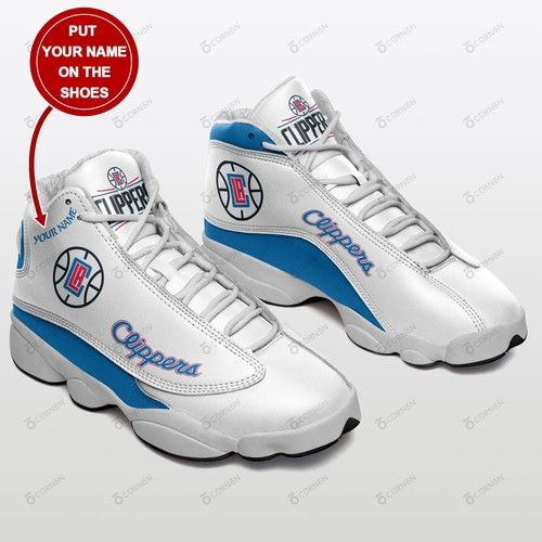 Los Angeles Clippers Personalized Air JD13 Sneakers 033