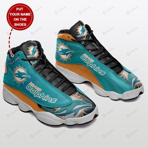 Miami Dolphins Personalized Air JD13 Sneakers 251