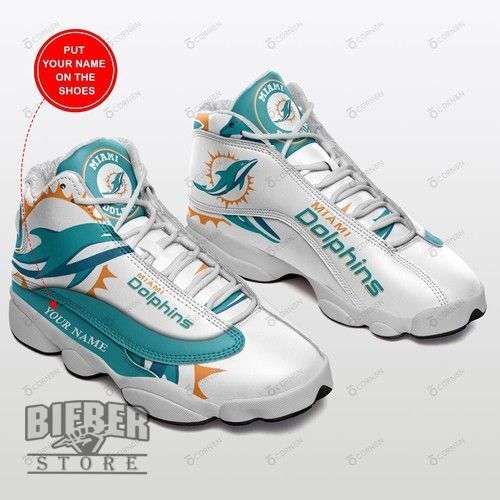 Miami Dolphins Personalized Air JD13 Sneakers 328