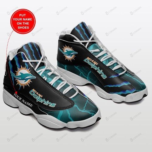 Miami Dolphins Personalized Air JD13 Sneakers 193