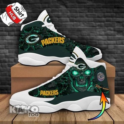 Green Bay Packers Air JD13 Sneakers Personalized Tennis Shoes For Fan