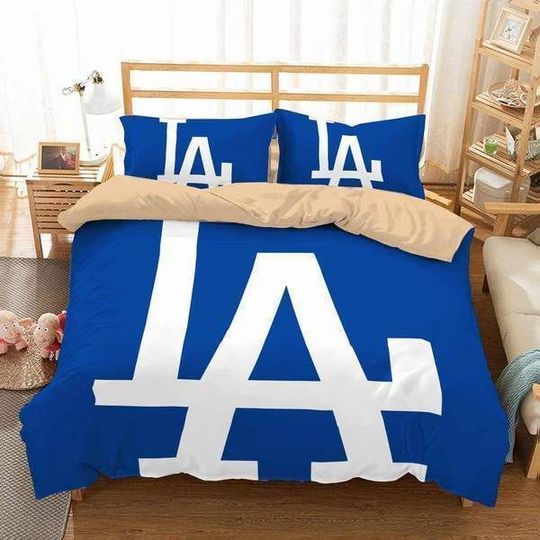 Los Angeles Dodgers 3D Personalized Customized Bedding Sets Duvet Cover Bedroom Sets Bedset Bedlinen