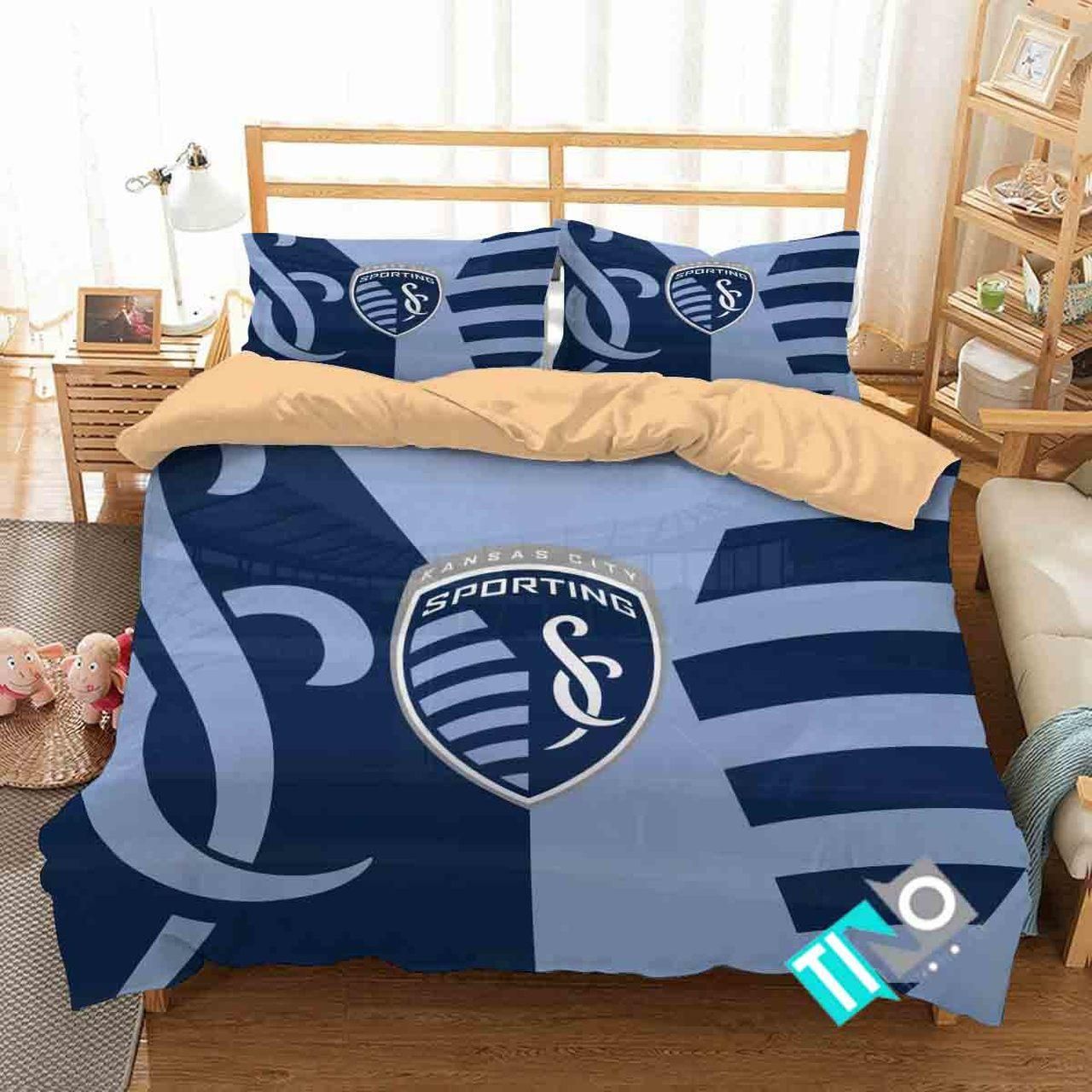 MLS Sporting Kansas City 1 Logo 3D Personalized CustomizedBedding Sets Duvet Cover Bedroom Set Bedset Bedlinen