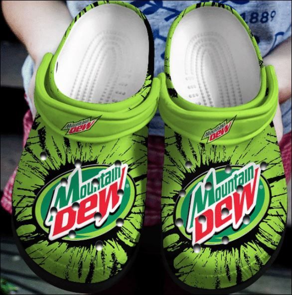 Moutain Dew Crocs Clog Shoes