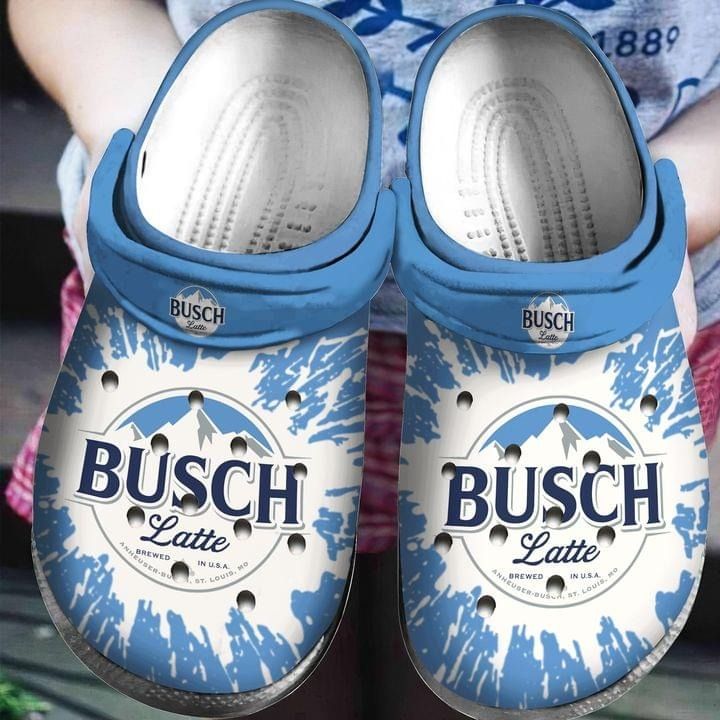 Busch Latte Beer Crocs Crocband Clog Comfortable For Mens Womens Classic Clog Water Shoes