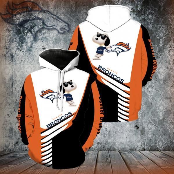 Denver Broncos Snoopy Hoodie 3D Zipper Hoodie New Full Over Print K1110 Ds0 05027