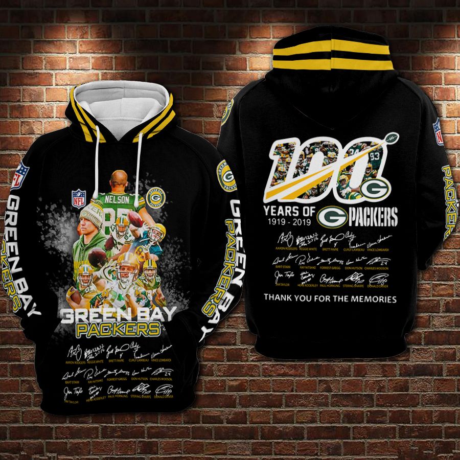 Green Bay Packers Hoodie 3D Zipper Hoodie For Men For Women All Over Printed Hoodie 3D Zipper Hoodie V3996