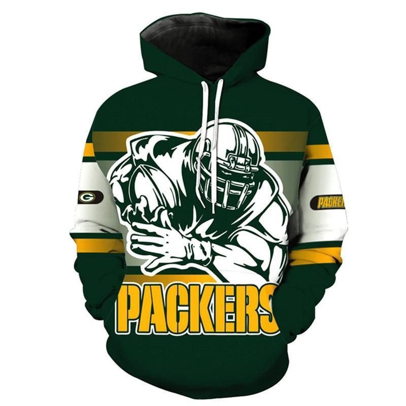 Green Bay Packers Hoodie 3D Zipper Hoodies 3D 3D Zipper Hoodie 3D Zipper Hoodie