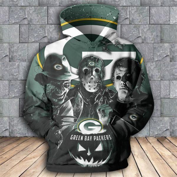 Green Bay Packers 3D Pull Over Hoodie 3D Zipper Hoodie For Men And Women Zipper Hoodie 1