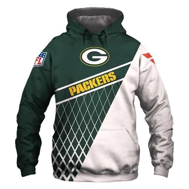 Green Bay Packers All Over Print Hoodie All Over Print Hoodie 3D Zipper Hoodie