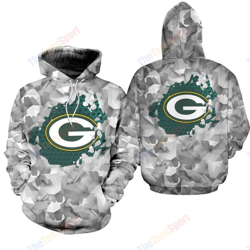 Green Bay Packers 3D Ice Zipper Hoodie 3D Zipper Hoodie Zipper Hoodie 3D Zipper Hoodie