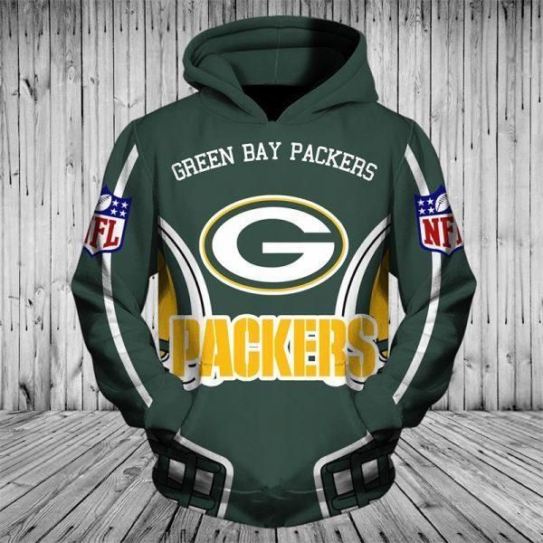 Green Bay Packers 3D Zipper Hoodie 3D Zipper Hoodie Zipper Hoodie 3D Zipper Hoodie Apparel 2