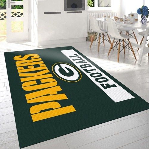 Green Bay Packers Football Logo Area Rug For Gift Bedroom Rug Us G