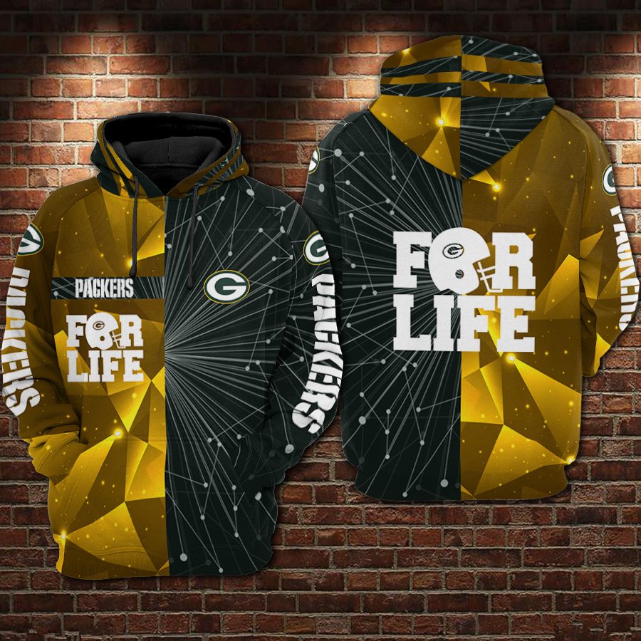 Green Bay Packers 3D Hoodie 3D Zip Hoodie Custom For Men For Women All Over Printed Hoodie 3D Zip Hoodie Custom V11296