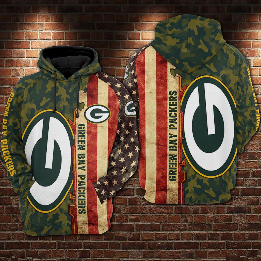 Green Bay Packers 3D Hoodie 3D Zip Hoodie Custom For Men For Women All Over Printed Hoodie 3D Zip Hoodie Custom V11252