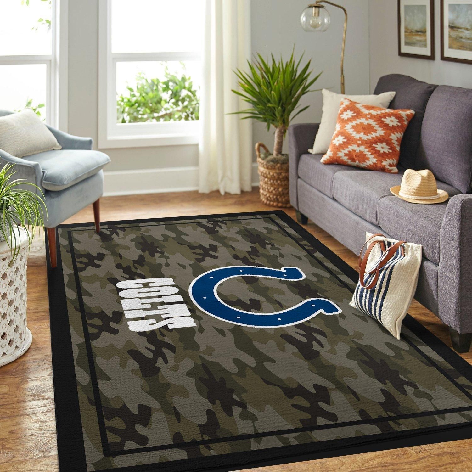 Camo Camouflage Indianapolis Colts Limited Edition Sku 262088 Rug