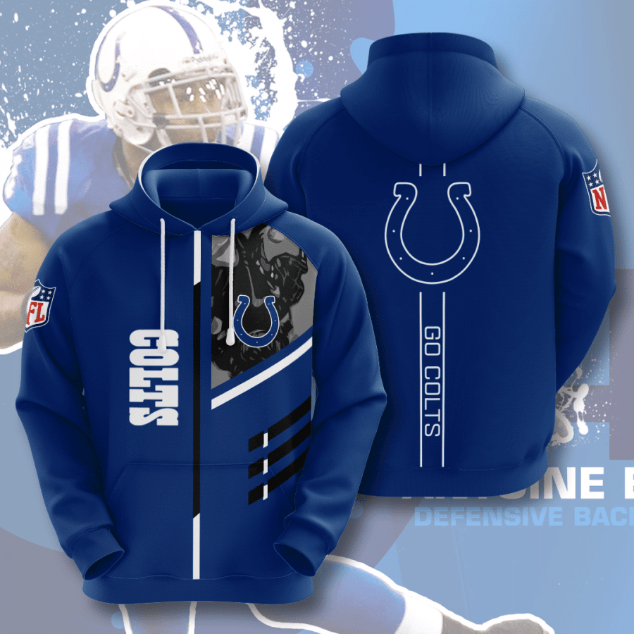 Indianapolis Colts No833 Custom Hoodie 3D Hoodie 3D Pullover Zip Hoodie 3D