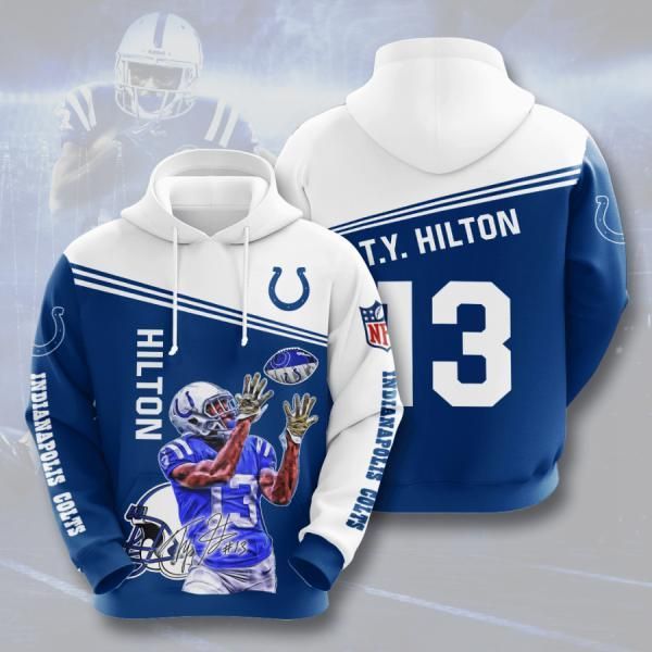 Indianapolis Colts And T Hoodie Hoodie 3D Pullover Zip Hoodie 3D