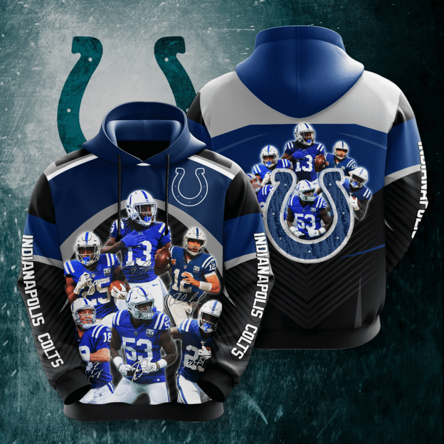 Indianapolis Colts No831 Custom Hoodie 3D Hoodie 3D Pullover Zip Hoodie 3D