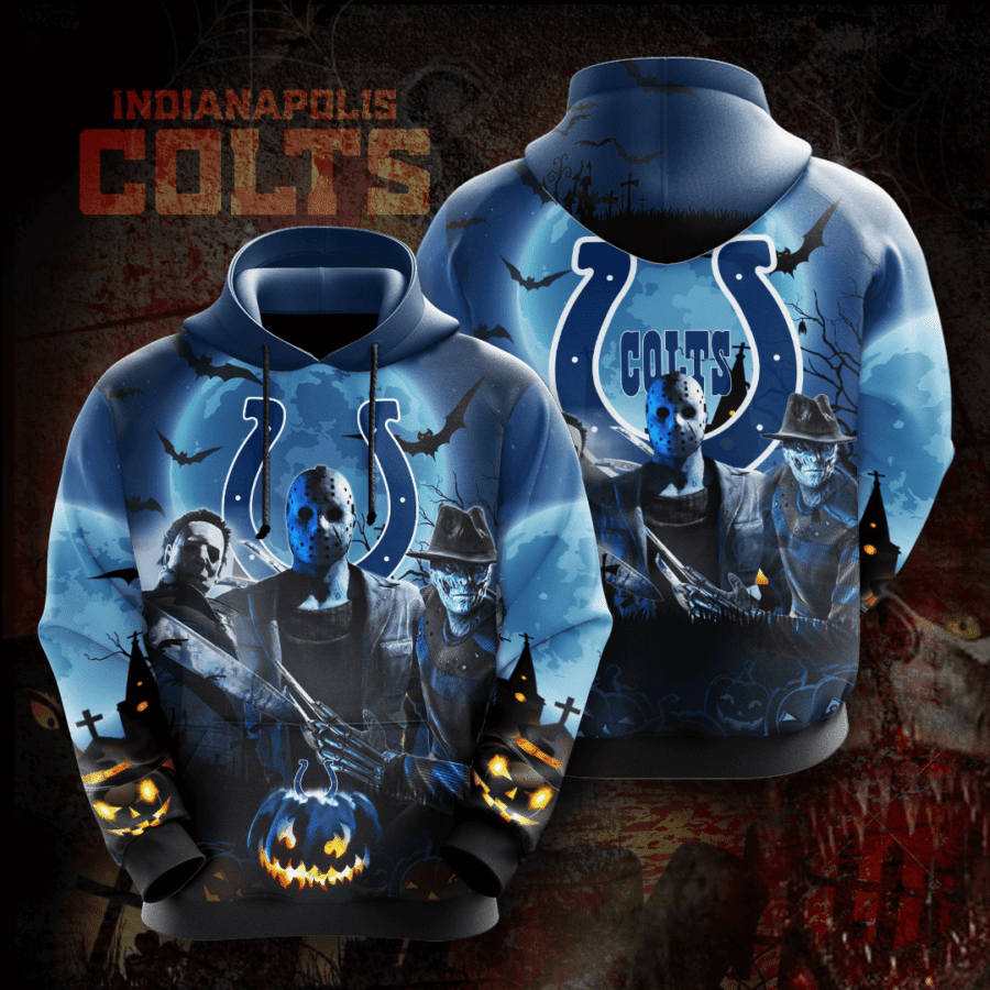 Indianapolis Colts No834 Custom Hoodie 3D Hoodie 3D Pullover Zip Hoodie 3D